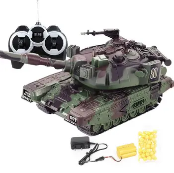 1:32 RC Muharebe Tankı Ağır Büyük İnteraktif Askeri Savaş Uzaktan Kumanda Oyuncak Araba Ateş Mermi Modeli Elektronik erkek çocuk oyuncakları  10