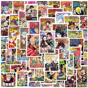 10/30/50 ADET Mix Anime Jujutsu Kaisen My Hero Academia Karikatür Çıkartmalar DIY Buzdolabı Motosiklet Seyahat Bagaj Sticker Oyuncak Çocuklar için  4