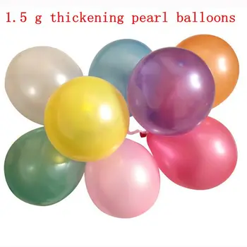 10 inç 1.5 g Lateks Balon Helyum Kalınlaşma İnci Balonlar Düğün Parti Doğum Günü Topları çocuk oyuncakları Hediyeler  10