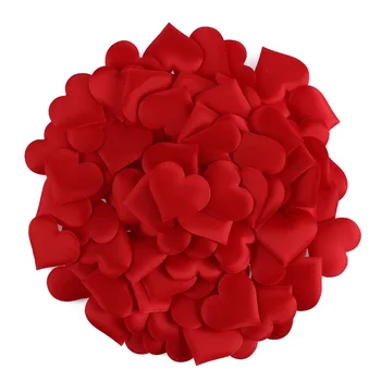 100 Adet Yastıklı Kumaş Konfeti Atma Yaprakları Romantik Sünger Aşk Kalp Masa Gelin Düğün sevgililer Günü Partisi Dekorasyon  10