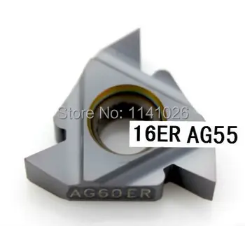 16ER AG55 karbür vida çekme Ekler 55 derece Harici,Endekslenebilir Tungsten Torna Ekler Dişli Torna Tutucu  10