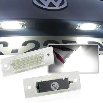 2 adet LED Lisans Numarası Plaka İşık Hata Yok Volkswagen VW Touran Golf Jetta Passat T5 Taşıyıcı Skoda Plaka Lambaları  10