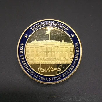 2020 ABD Başkanı Trump Beyaz Saray Anma Mücadelesi Coin Koleksiyonu Sikke  10