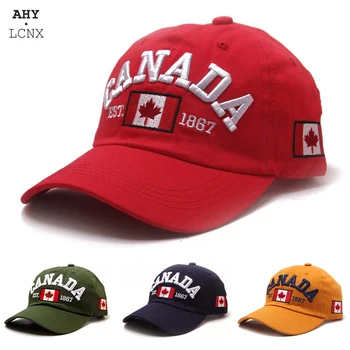 2020 erkek kadın beyzbol şapkası Pamuk Gorras Kanada Bayrağı Akçaağaç Şapkalar Hip Hop Snapback Ayarlanabilir Erkekler Açık Kapaklar Marka Baba Şapka  10