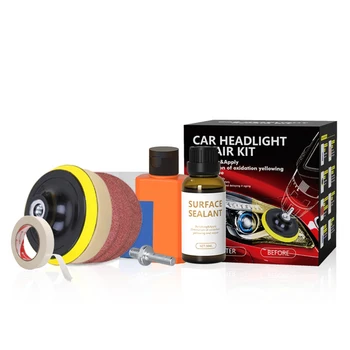30ml Araba Far Restorasyon Kiti Lehçe Far Parlatıcı otomatik Kafa Lambası Lensler Derin Temiz Kafa ışık Sıvı Tamir  10