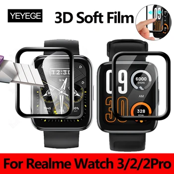 3D Kavisli Kenar koruyucu film İçin Realme İzle 3 Ekran Koruyucu İçin Realme İzle 2 2 Pro Smartwatch TPU Koruyucu Filmler  10