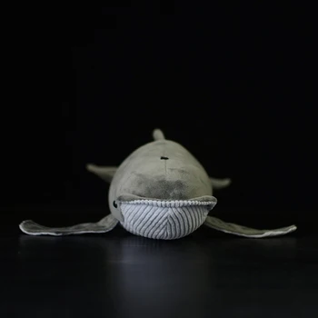 40 CM Uzunluk Gerçekçi Mavi Balina doldurulmuş oyuncak Ekstra Yumuşak Kambur Balinalar peluş oyuncaklar Gerçek Hayat Okyanus Hayvan Oyuncak Hediyeler  10