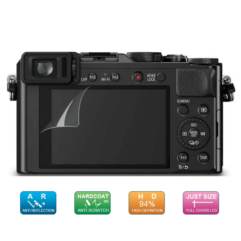 (6 adet, 3 paket) LCD koruyucu ekran koruyucu film Panasonic Lumix DMC-LX100 / DMC LX100 II GF5 GF3 G3 dijital kamera