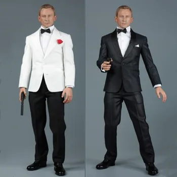 AFS A014 1/6 Ölçekli James Bond 007 Kraliyet Gizli Ajan Hizmeti Elbise Seti Kostüm için 12 inç Aksiyon Figürü Bebek DIY Aksesuarları  10