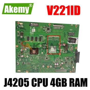 Akemy V221ID Asus V221 V221I V221ID All-in-one Masaüstü anakart W / J4205 CPU 4GB RAM  10