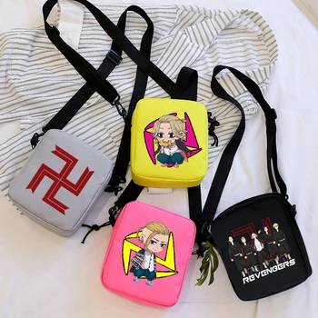 Anime Tokyo Revengers Manjiro Sano Draken askılı çanta Mini Kanvas omuz çantaları Rahat Sokak Fermuarlı Çantalar Çanta Crossbodys  10