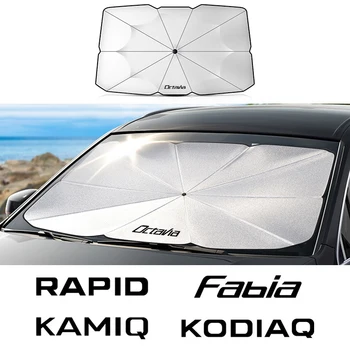Araç ön camı Güneş Tonları Şemsiye Skoda Octavia Fabia Hızlı Süper Kodiaq Scala Karoq Citigo Kamiq Roomster Enyaq  10