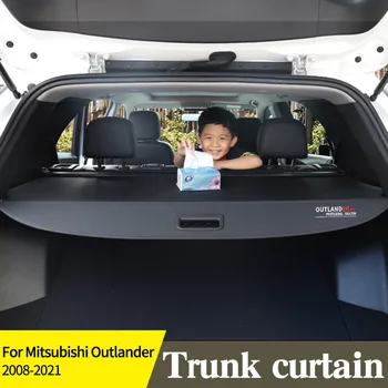 Bagaj Kargo Kapağı Mitsubishi Outlander 2008 -2021 İçin Tuval PU Anti-peeping Su Geçirmez Ayarlanabilir Araba Dekoratif Aksesuarları  10