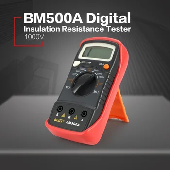BM500A 1000V Dijital Megger Otomatik Aralığı İzolasyon Direnci ohm Metre Cihazı Megohmmetre Multimetre Voltmetre LED göstergesi  10