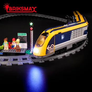 BriksMax led ışık İçin makyaj seti 60197 Şehir Serisi Yolcu Tren Yapı Taşları (Dahil DEĞİL Model)  10