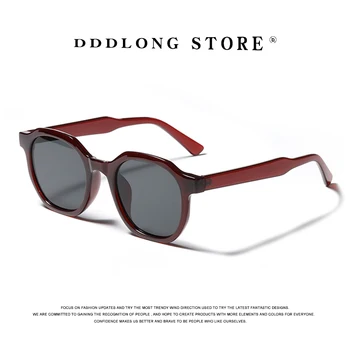 DDDLONG Retro Moda Kare Güneş Gözlüğü Kadın Erkek güneş gözlüğü Klasik Vintage UV400 Açık Gözlük D170  10