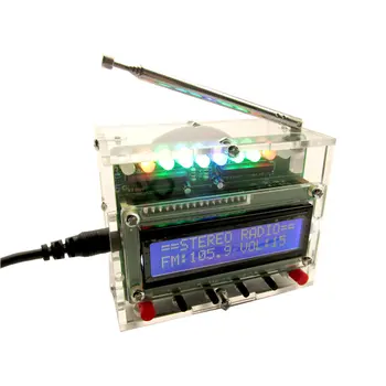 DIY Radyo Elektronik Kiti Parçaları 51 Tek çipli FM Dijital Ses Makinesi, seviye Göstergesi Ayrı Ayrı Kontrol Edilebilir  10