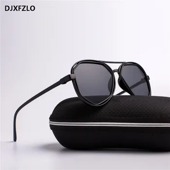 DJXFZLO Moda Gözlüğü Küçük Çerçeve Poligon Şeffaf Lens Güneş Gözlüğü Erkekler Marka Tasarımcısı Vintage güneş gözlüğü Altıgen uv400  10
