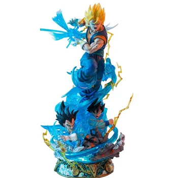 Dragon topu Süper Anime Heykelcik Modeli GK Vegetto Aksiyon Figürü Vegetto Goku Fit Figürleri 46cm Heykeli Koleksiyonu Oyuncak Figma  10