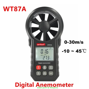 El WT87A Dijital Anemometre Rüzgar Hızı Ölçer Yüksek Hassasiyetli Anemometre lcd ekran Ekran Mini Hız Ölçüm Cihazı  10