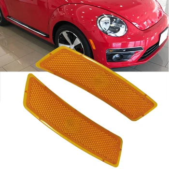 Füme / Amber Lens Ön Tampon Yan İşaretleyici İşık VW Beetle 2012-2019 Tiguan 2018-2021  10
