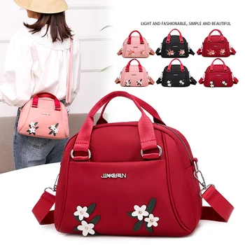 Işlemeli Baskılı Çanta Kadın Çanta Kadın çapraz postacı çantası kadın Lüks tasarımcı çantaları için kadın büyük el çantası Fermuarlı çanta  10