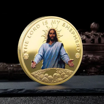 İsa Mesih Din hatıra parası Koleksiyonu Hatıra hatıra parası Cristo Redentor Sikke Efsane sikke tanrı'nın Hediye Sihirli  10