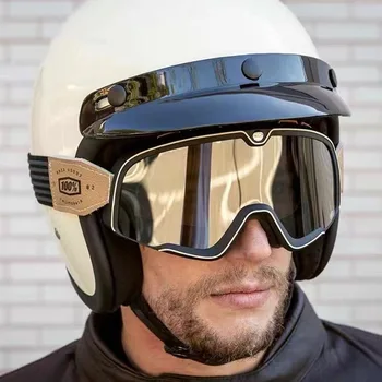 Kum Windproof Anti Sürme Bisiklet güneş Gözlüğü Retro Motokros açık Spor Motosiklet Gözlük Off-road Evrensel Gözlük  10