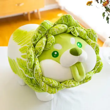 Lahana Shiba Inu Köpek Sevimli Sebze Peri Anime peluş oyuncak Kabarık Dolması Bitki Yumuşak Bebek Kawaii Yastık Bebek Çocuk Oyuncakları Hediye  10
