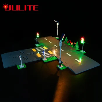 Led ışık Kiti 60304 Şehir Kavşak Yol Plakaları şerit Trafik Işığı Yapı Taşları DIY Oyuncaklar (Dahil Değildir Yapı Taşları)  10