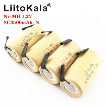 LiitoKala SC 3000mAh Nİ-MH 1.2 V şarj edilebilir pil yüksek deşarj oranı 10C 15C için elektrikli aletler Güç Aracı pil DIY nikel  10