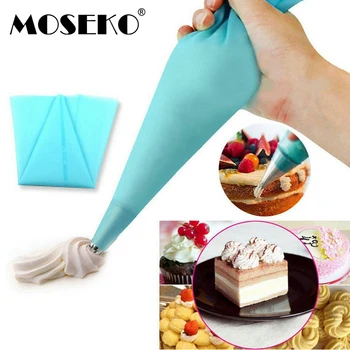 MOSEKO 1 ADET Kullanımlık Silikon Buzlanma Boru Krem pasta torbası Tatlı Dekoratörler Kek Kek Dekorasyon Araçları Bakeware Kek Araçları  10