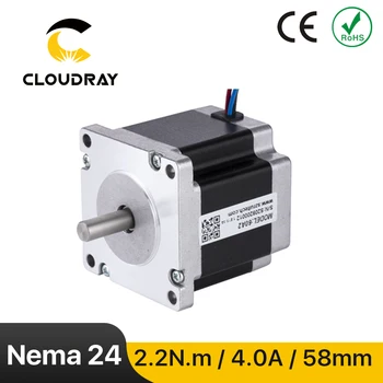 Nema 24 Step Motor 60mm 2 Fazlı 2.2 N. m 4A Step Motor 4-kurşun Kablo için 3D yazıcı CNC Gravür Freze Makinesi  0