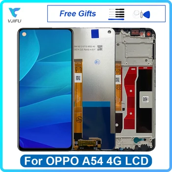 OPPO için A54 4G lcd ekran CPH2239 Çerçeve Meclisi Ile dokunmatik ekran digitizer yedek parça ekranlar %100 % Test Edilmiş Ücretsiz Araç  10