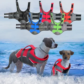 Pet Can Yeleği Yaz Plaj Yüzme Köpek Can Yeleği Güvenlik Kıyafetleri Fransız Bulldog Güvenlik Yelek Küçük Orta Büyük Köpekler İçin  0