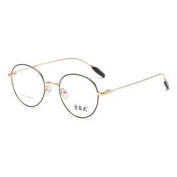 Reven X2038 Alaşım Yuvarlak Gözlük Çerçeve Erkek Kadın Vintage Reçete Gözlük Çerçeve Miyopi Optik Gözlük Retro Gözlük  4