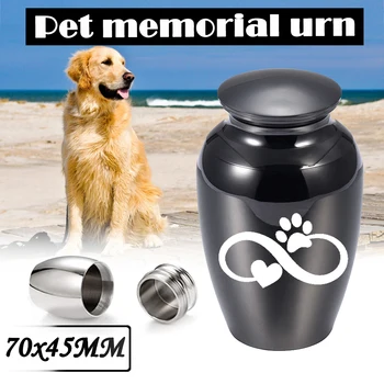 Sonsuz Kalp Köpek Pençe Küçük Hatıra Çömleği Kül Mini Kremasyon çömleği Külleri Anıt kül saklama kabı  10