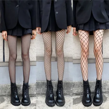 SP ve ŞEHIR Olgun kadın Çorapları Vintage Seksi file çoraplar Gotik Örgü Tayt Şeffaf Kadın Lolita JK Kız Giyim  10