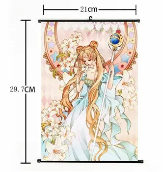 Sıcak Japonya Anime Sailor Moon Ev Dekor Posteri Duvar Kaydırma 21 * 30 CM b duvar Posteri Kaydırma tuval boyama  10