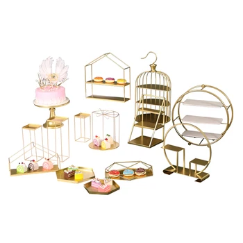 Tatlılar Çerez Kek Dekorasyon Araçları pasta tepsisi kek teşhir standı Şekerleme Mutfak Forma De Bolo Mutfak Gadget Setleri  10