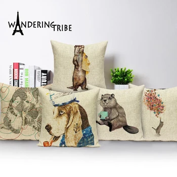 Unicorn yastık Dekoratif Jakarlı baykuş ve köpek yastık Yumuşak Yatak Ev koltuk araba Atmak Yastık Çok renkli Yastık Kılıfı  10