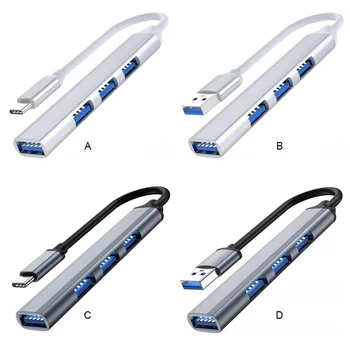 USB Hub Yerleştirme İstasyonu USB3. 0 Yüksek Hızlı LED Şarj Harici Splitter Taşınabilir Dock Genişleme Adaptörü Ev  10