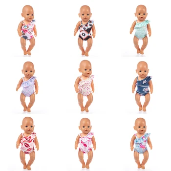 Yeni mayo oyuncak bebek giysileri Fit 17 inç 43cm oyuncak bebek giysileri Doğan Bebek oyuncak bebek giysileri Takım Elbise Bebek Doğum Günü Festivali Hediye  10