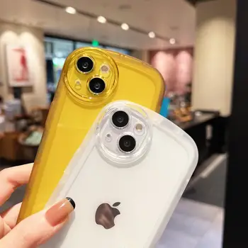 Yeni Tombul Kız Yuvarlak Lens Desen Kılıf iPhone 13 12 11 Pro Max XS XR X 7 8 Artı SE 2020 Şeker Renk Darbeye Dayanıklı Kapak  10