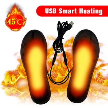 Yenilikçi USB ısıtmalı ayakkabı tabanlık ayak ısıtıcı çorap ped ısıtma tabanlık yıkanabilir sıcak Mat termal tabanlık Unisex XA231Q  10
