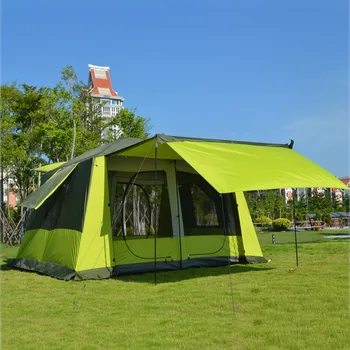 Yüksek Kaliteli Açık Süper Su Geçirmez Çadır İki Yatak Odalı Bir Salon Ultra büyük Çadır Açık Kamp Plaj Güneş Barınak Pergola  10