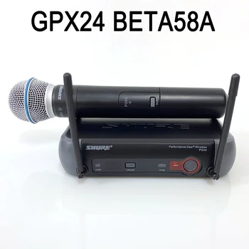 Ücretsiz kargo PGX24 / BETA58A Profesyonel UHF Kablosuz Mikrofon Vokal Sahne Kilise Şarkı PGX24 / BETA58 PGX4 PGX2 Mikrofon  10