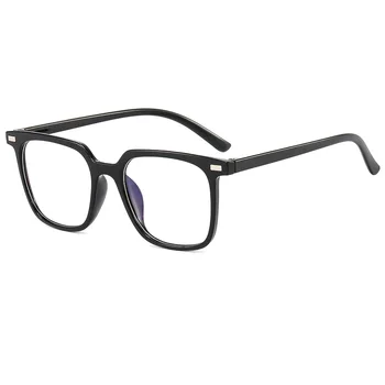 Şeffaf bilgisayar gözlük çerçeve kadın erkek Anti mavi ışık kare gözlük engelleme gözlük optik gözlük gözlük  10